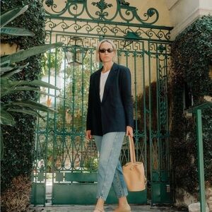 Apiece Apart HIGH RISE MARI BARREL JEAN Austin Wash sz 29